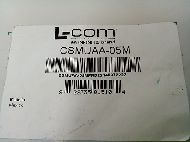 L-Com 822335015104 USB-A - USB-A Cable