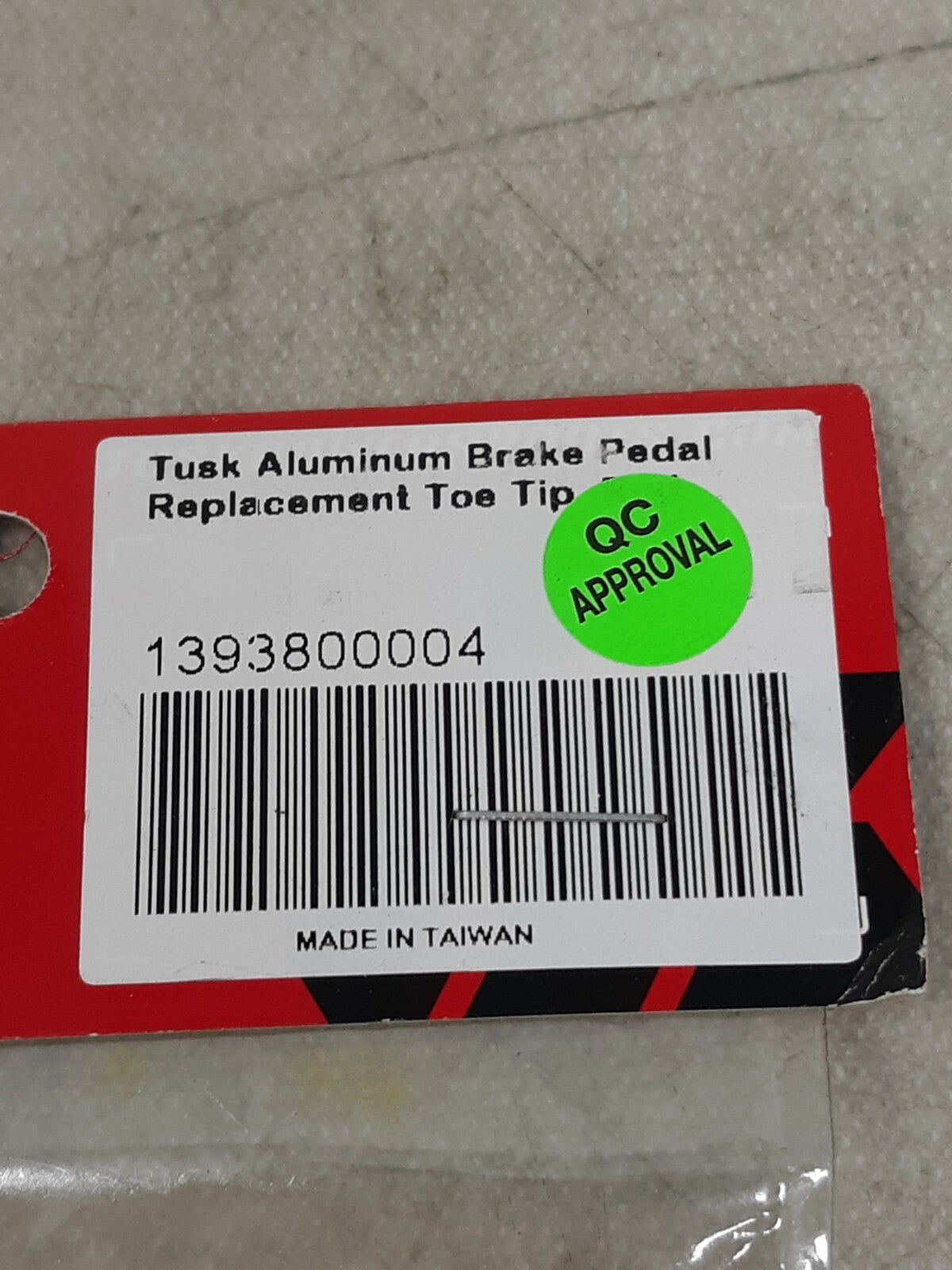 Tusk Aluminum Brake Pedal Replacement Toe Tip Red Motorcycle Dirt Bike MX