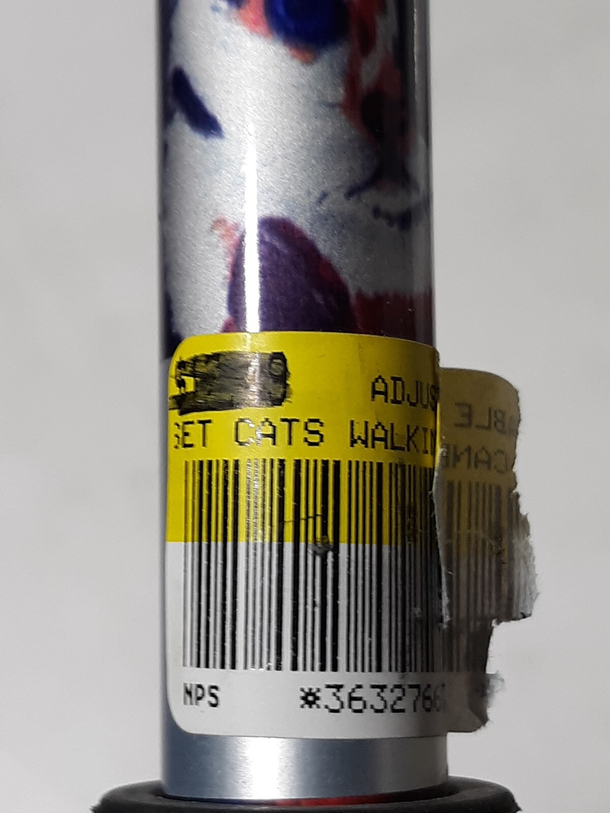 Cats Adjustable Offset Walking Cane with Comfort Grip & Non-Slip Rubber Tip