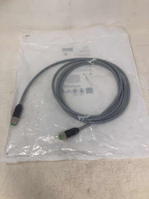 Murr Elektronik 344441 M12 Female 0 Degree Shielded Cable Cord Gray