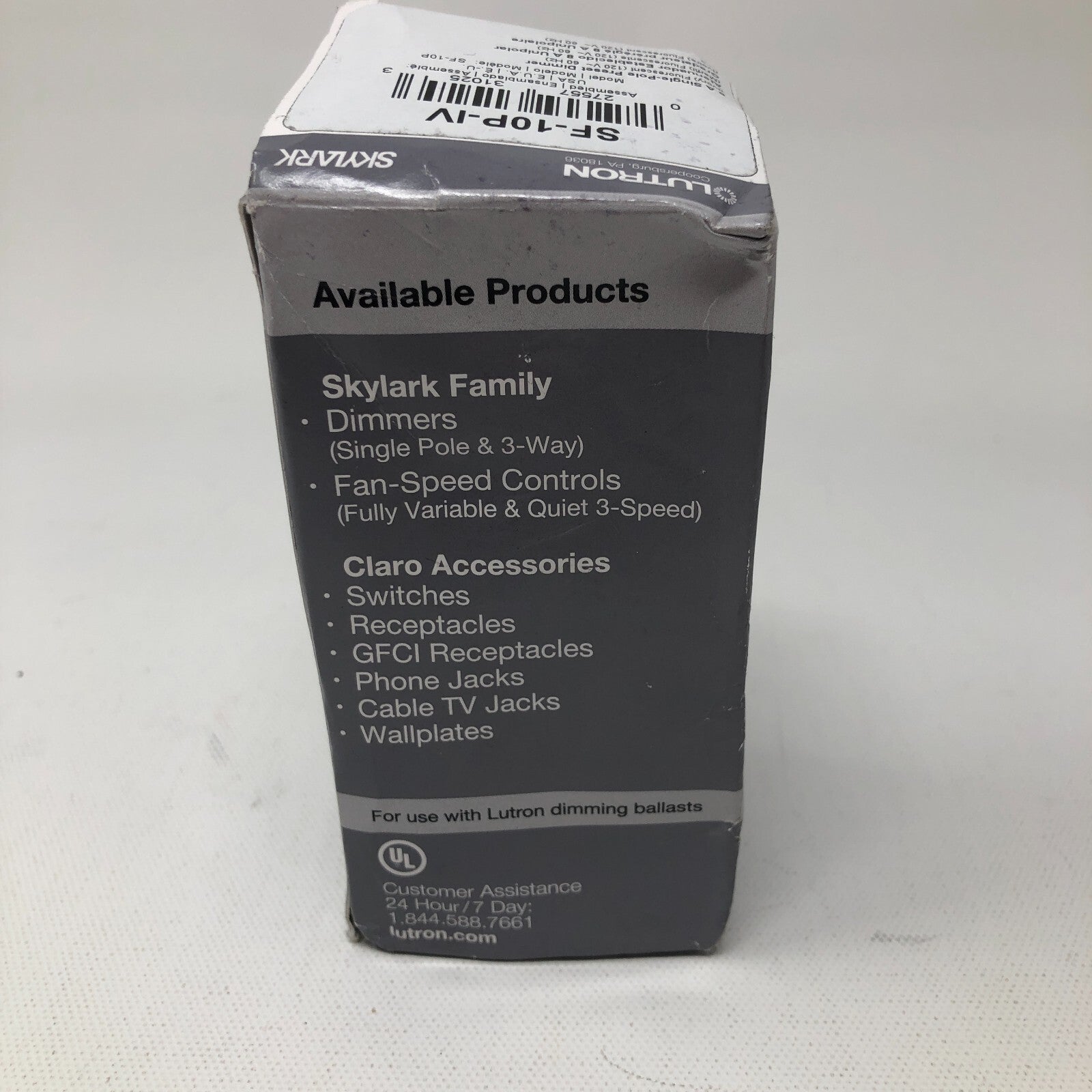 Lutron SkyLark Single Pole Preset Dimmer: SF-10P-IV