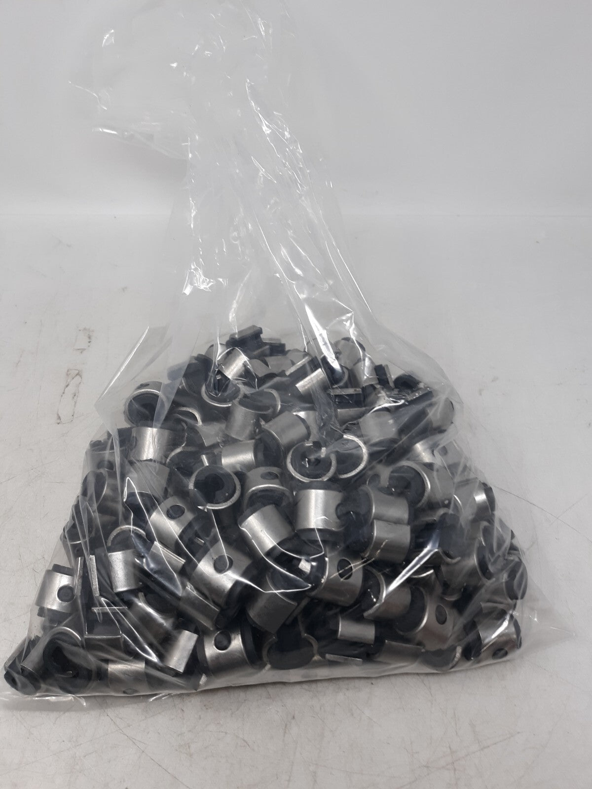 Bulk Lot of Stainless Steel Rubber Cushioned Cable Clamps - Pack of 100
