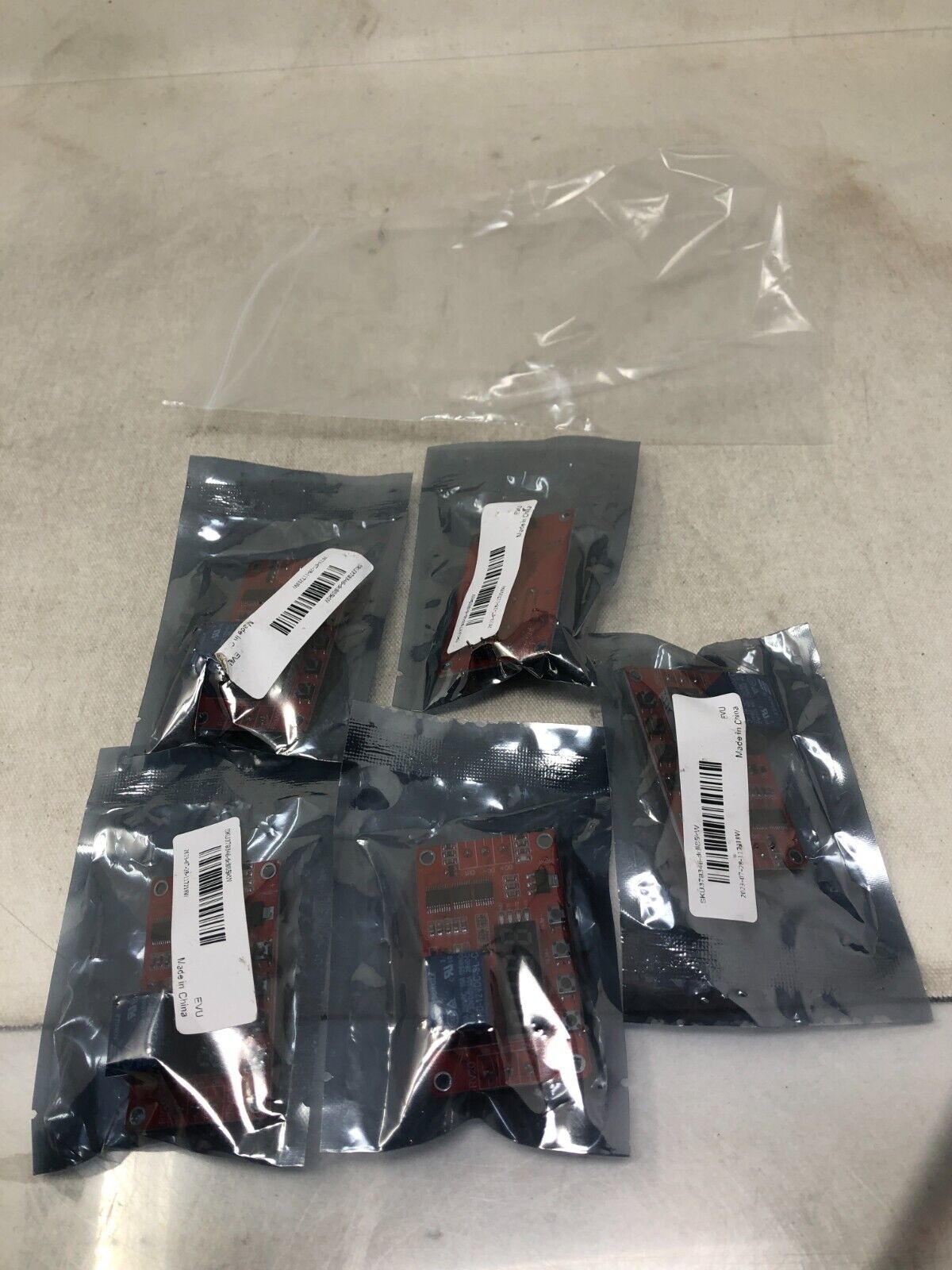 Lot of 5 Digital Tube Timer Control Relay 5V/24V One Way Delay Relay Module