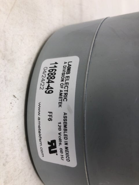 Ametek Lamb Vacuum Motor - 116884-49, 115 cfm, 356 W, 120V