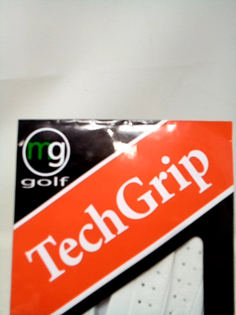 MG Golf Tech Grip Ladies Left Small Golf Glove - White - Cabretta Leather