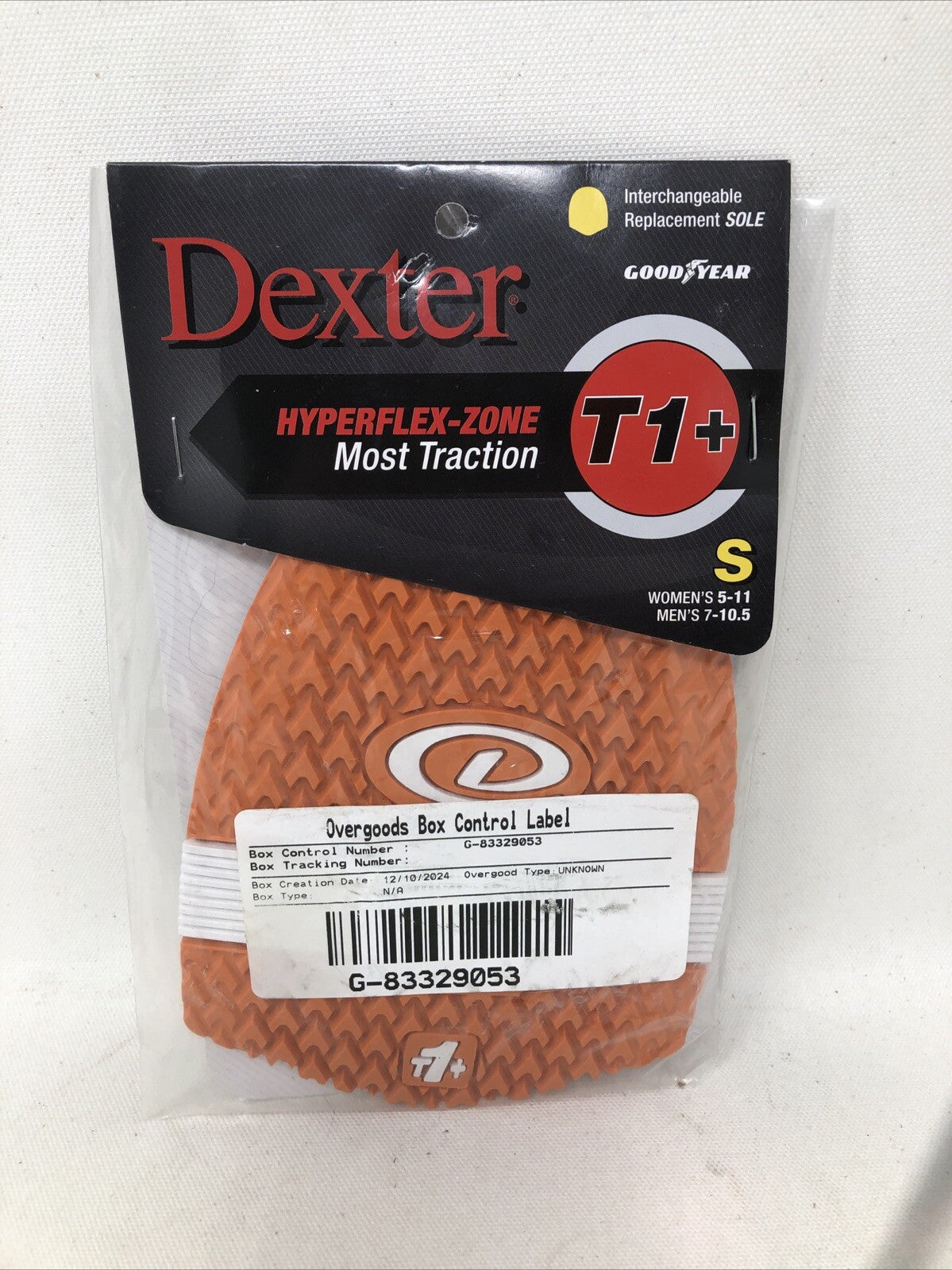 DEXTER HYPERFLEX- ZONE BOWLING SHOE TRACTION SOLE SIZE SMALL WOMEN5-11 MEN7-10.5