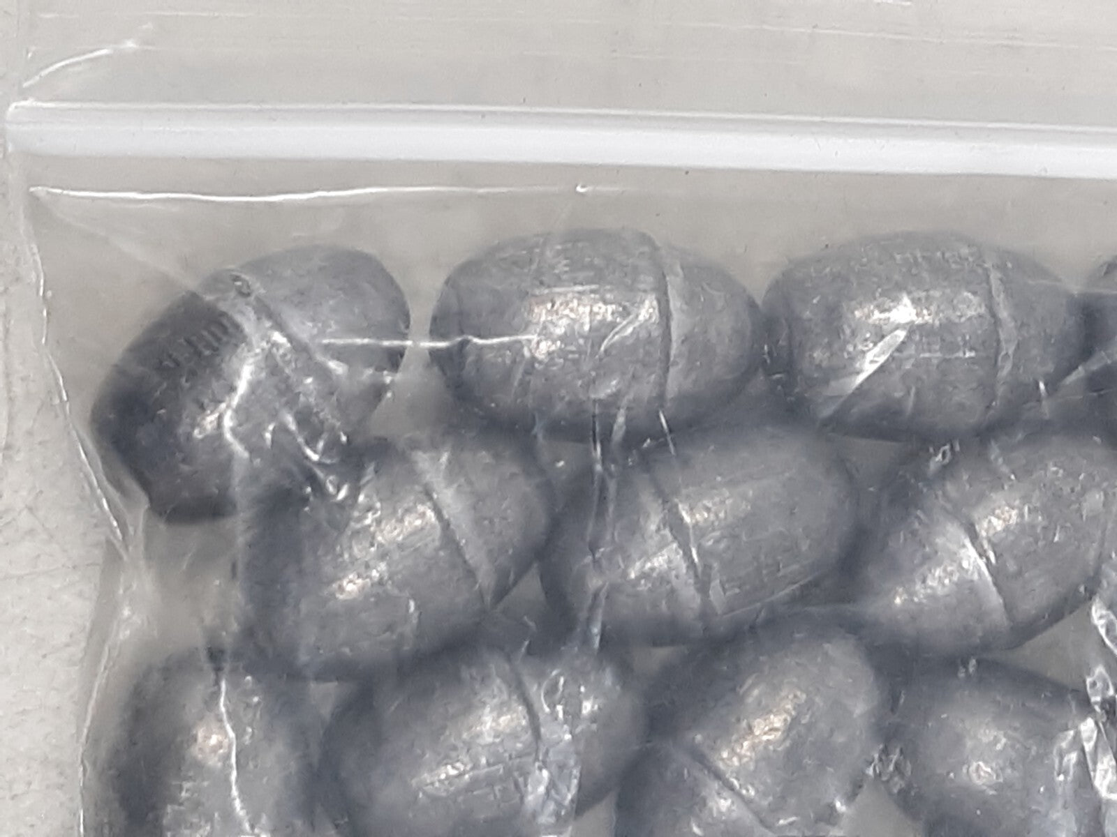 Egg Sinkers 1/2 oz Lead Weights for Fishing Lot of 50