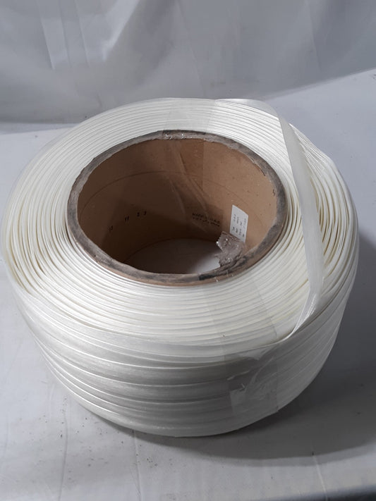 Plastic Strapping, Hg, White, 7800 Ft.