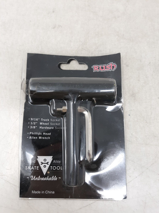 Rush Skate Tool Phillips Head Allen Wrench Black 9/16" 3/8 and 1/2"