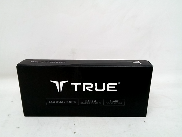 True Black/Gray 8CR13MOV Stainless Steel 8 in. EDC Folding Knife TRU-FMK-0004