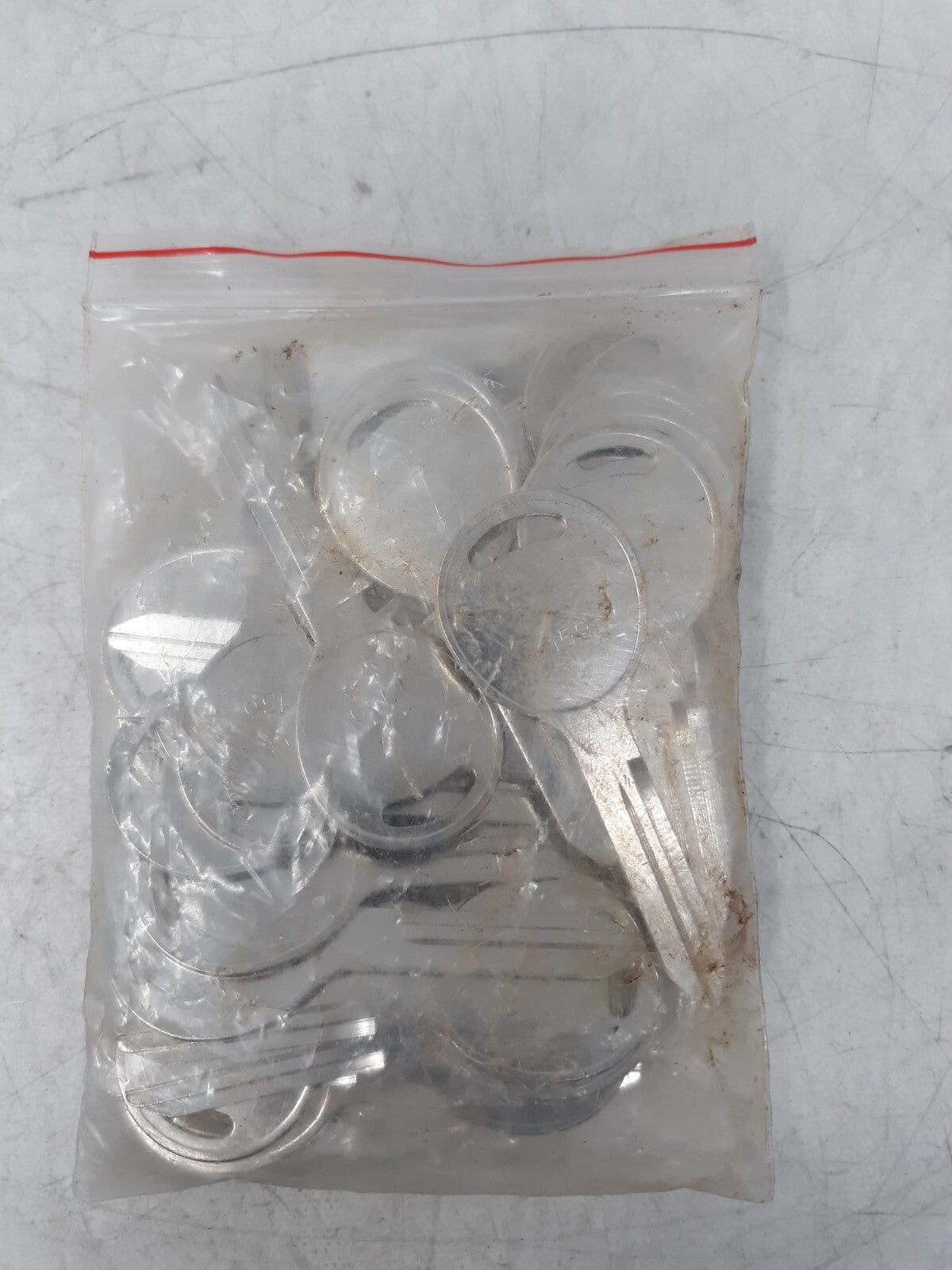 Lot of 25 Silver Key Blanks – Uncut, Residential/Utility Type, Bulk Pack