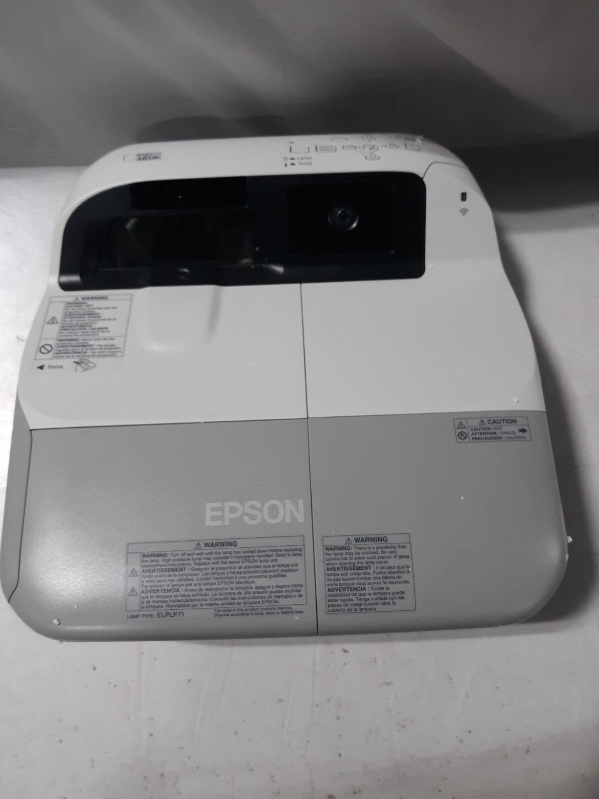 Epson BrightLink 485Wi Interactive WXGA 3LCD Projector HDMI ELPLP71