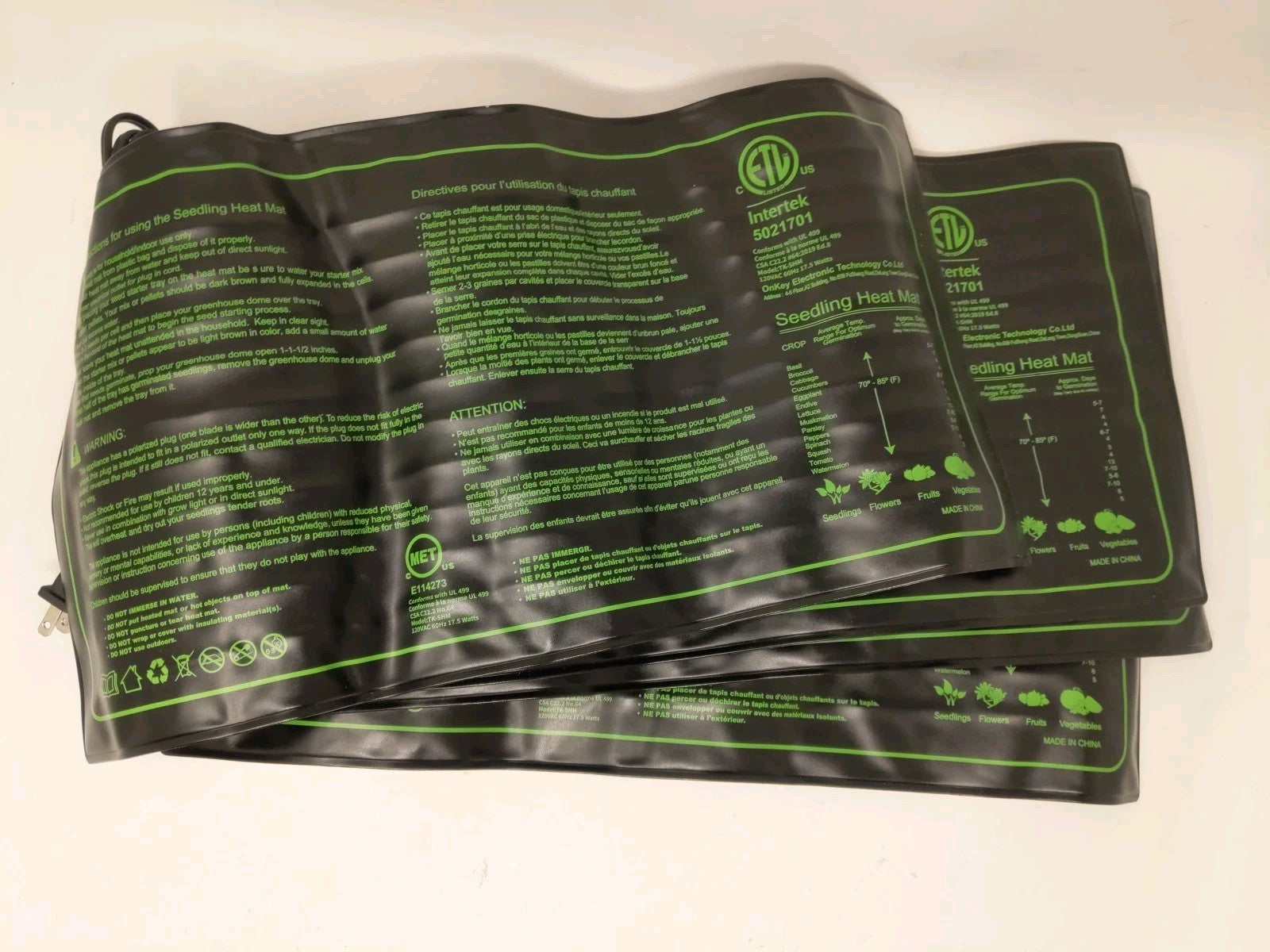 OnKey 10" X 19" Seed Starting Heat Mat For Indoor Use