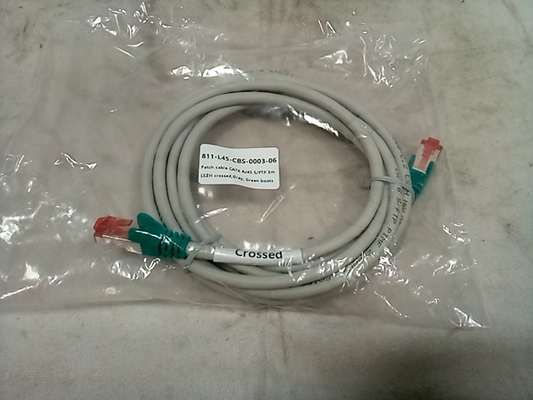 Patch Cat6 Ethernet cable 811-L45-CBS-003-06 3m - LSZH crossed, Gray, Green boot