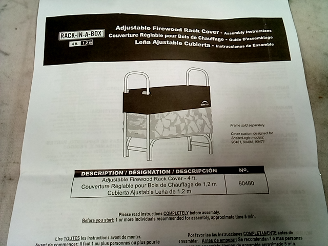 Firewood rack-in-a-box