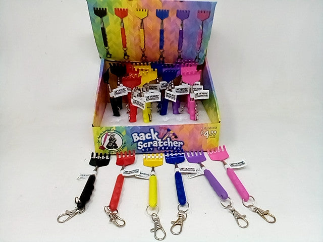 Hi-Way Distributing Back Scratcher Key Chaings Display Case of 21