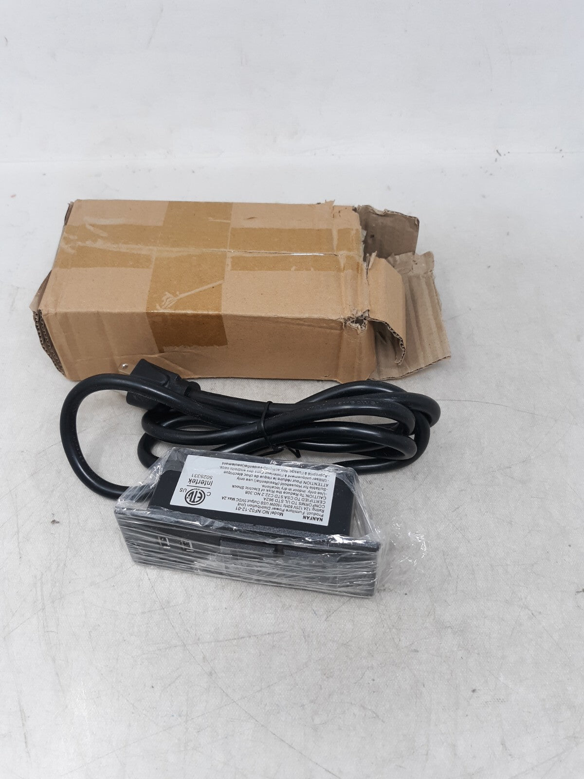 NANFAN Furniture Power Distribution Unit 2 USB Ports & 2 Outlets BLACK