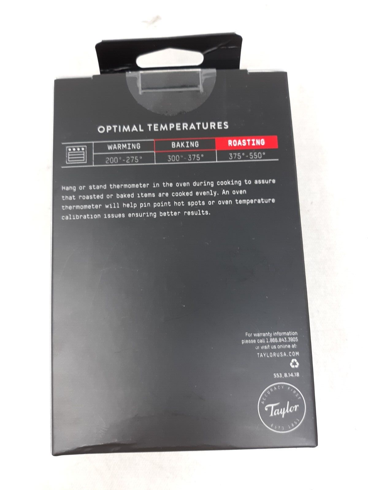 Taylor Pro Instant Read Analog Oven Thermometer Model 553