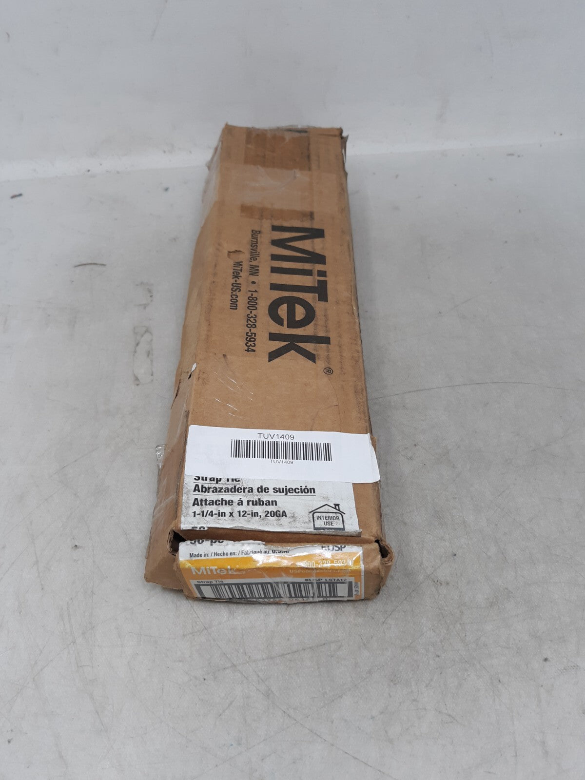 (Lot of 50) USP MiTek LSTA12 1-1/4" x 12" Light-Duty Strap Ties G90 Steel