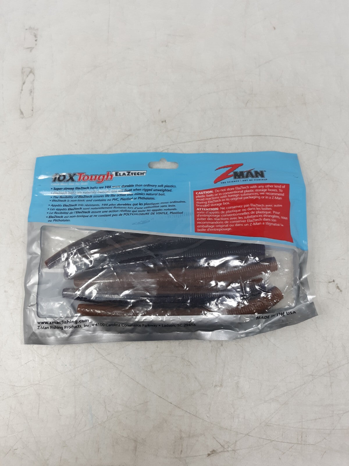 Z-Man Giant TRD PB&J 6" Soft Plastic Fishing Baits 6-Pack TRL6-238PK6