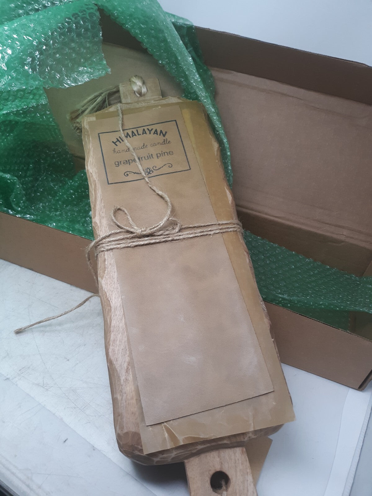 Himalayan Trading Post Handmade Driftwood Candle 44oz Grapefruit Pine