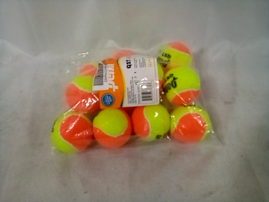 Penn QST 60 Tennis Balls - Youth Felt Orange Tennis Balls for Beginners, 12 Ball