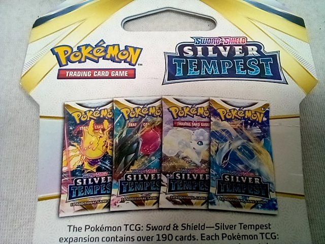 Pokemon Sword and Shield Silver Tempest Booster Pack Trading Card PUI86092-S