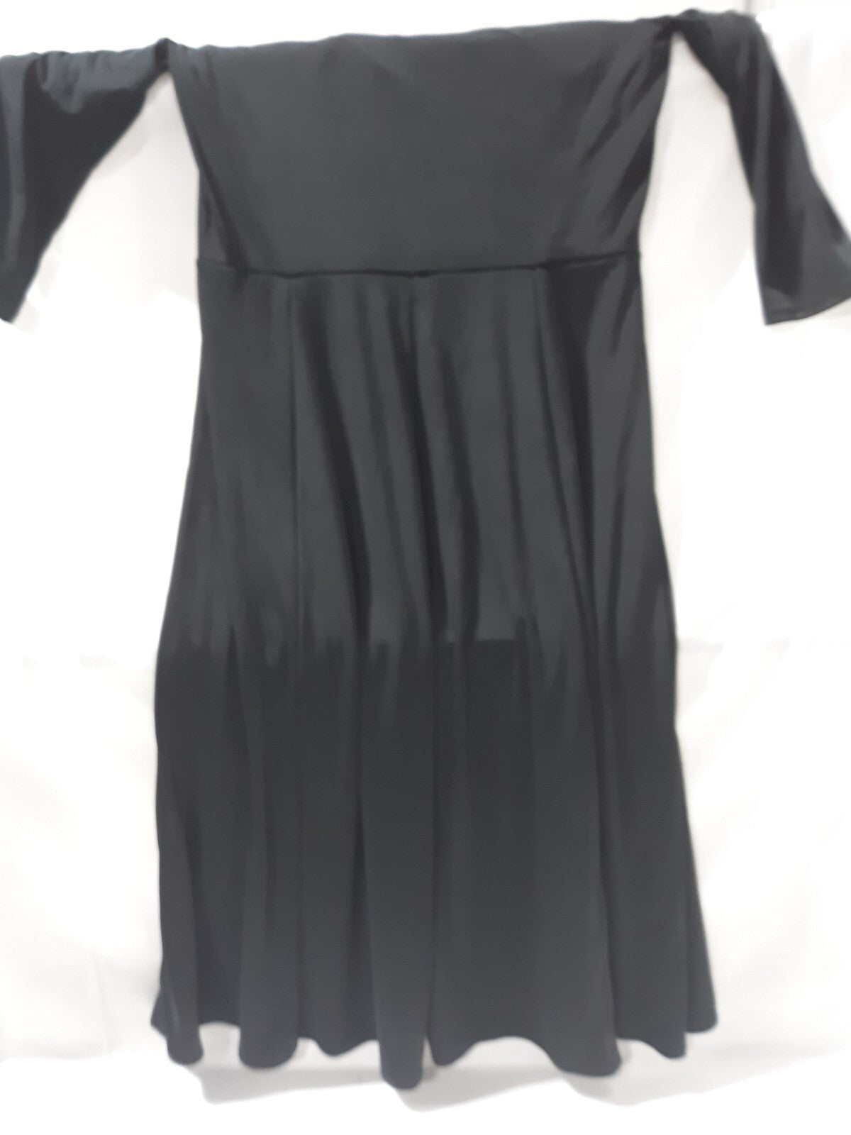 Coldwater Creek Women's Black Stretch Dress 3/4 Sleeve Size 6