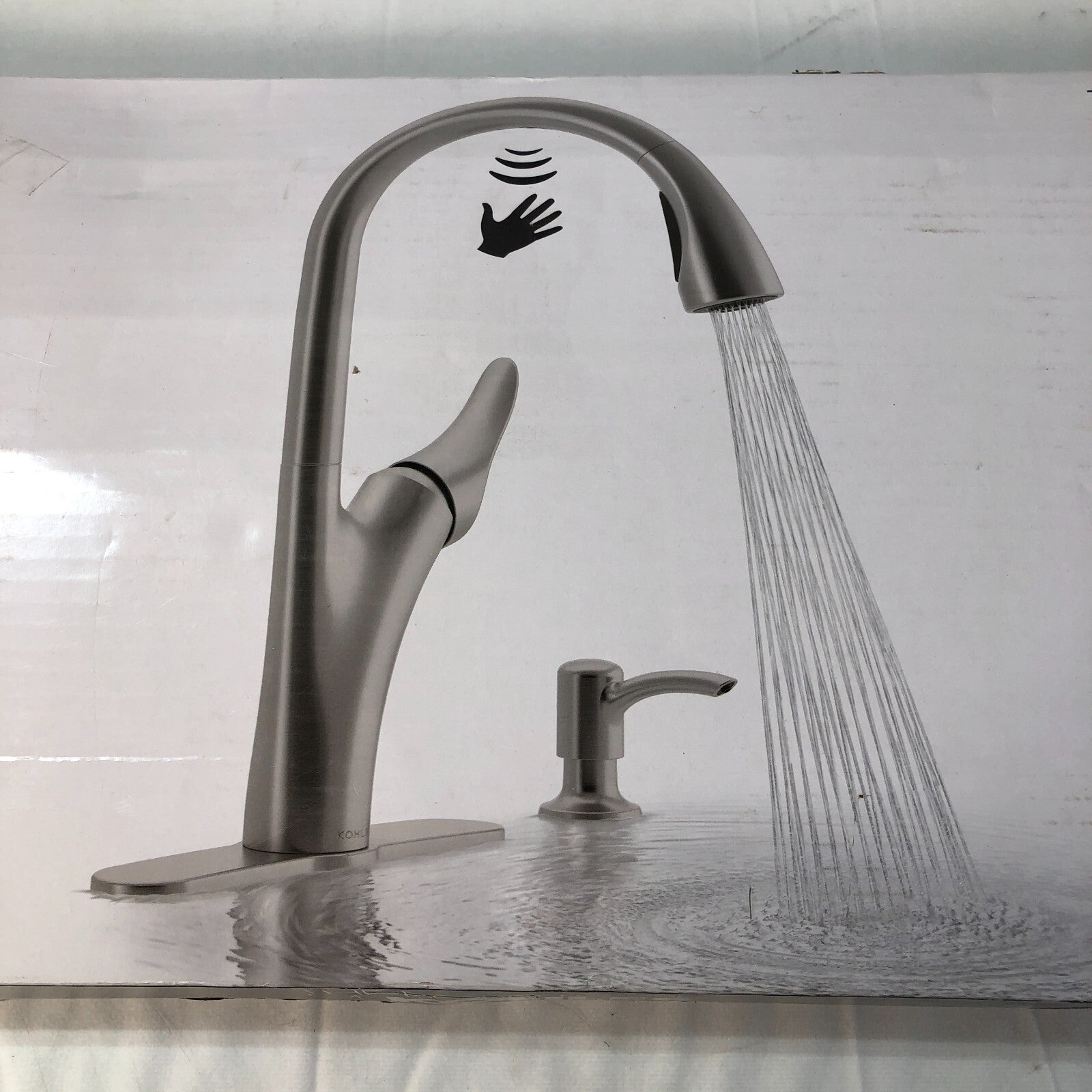 Kohler Touchless Pull-Down Kitchen Faucet with Soap Dispenser