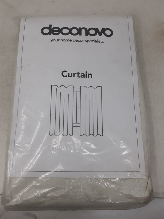 Two Panel Natural Deconovo 52x84 Inch, Room Darkening Curtains.