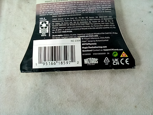 Magic the gathering 12 card phyrexia all will be one set booster - Age 13+