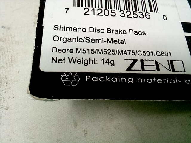 Shimano Disc Brake Pads Organic Semi - Metal M515