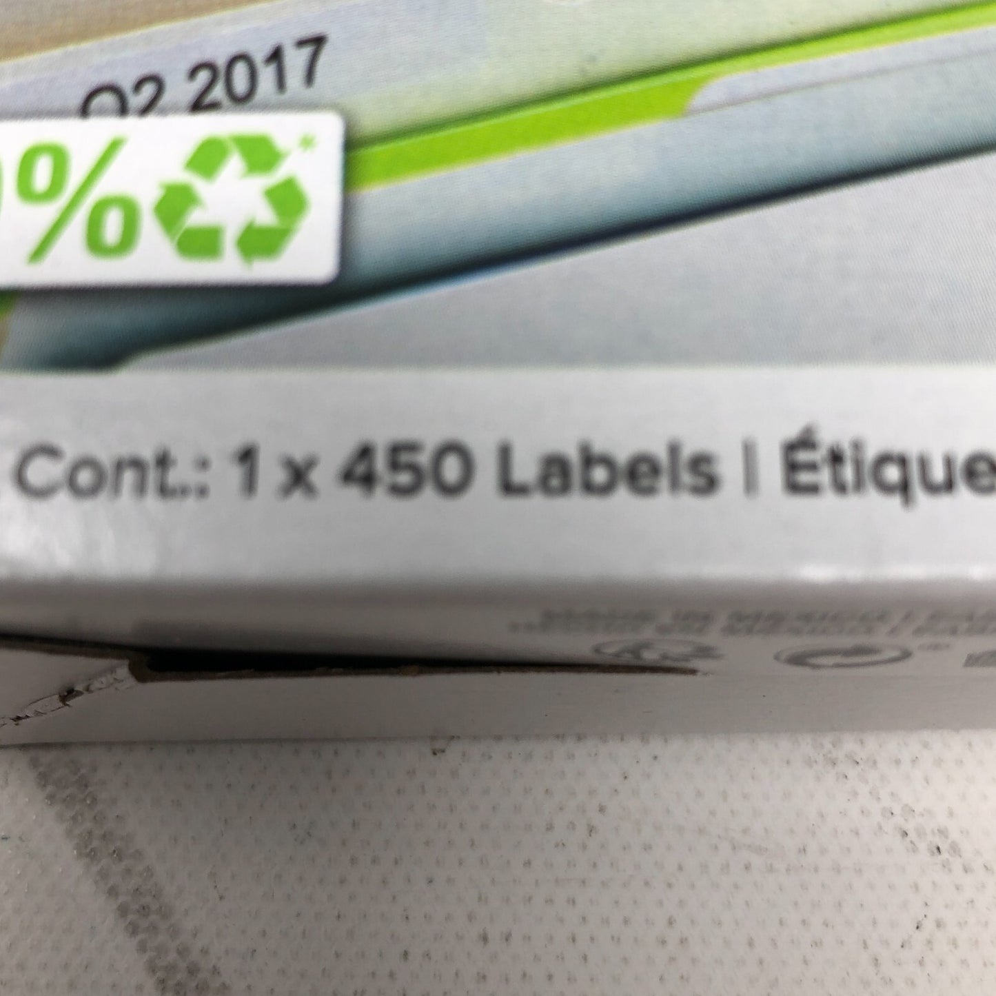 Dymo File Labels Roll (450 Labels per Roll): 1738595 - 3/4 in x 2 1/4 in