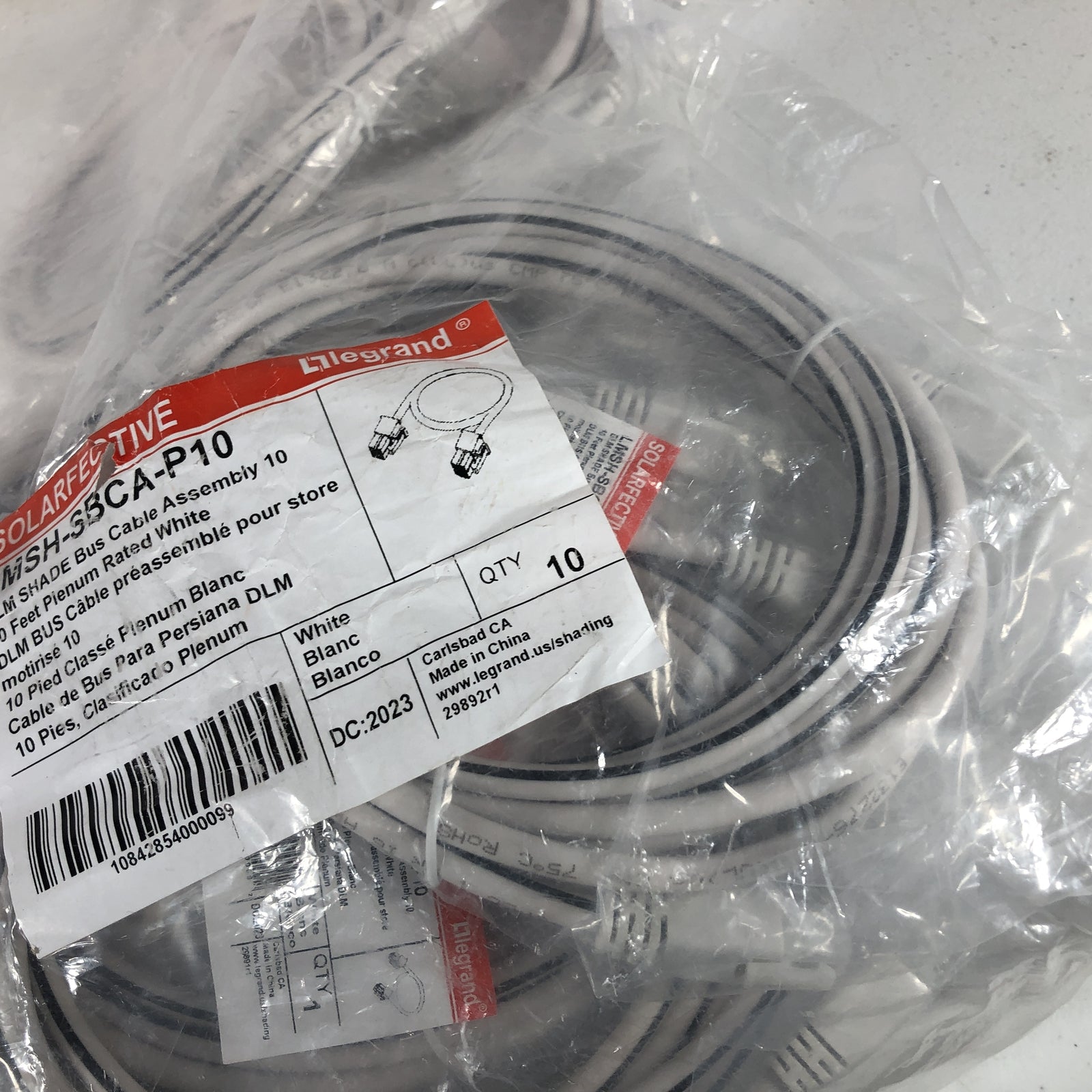 Legrand Solarfective DMS Shade Bus Cable Assembly - lmsh-sbca-p10 - Lot of 10
