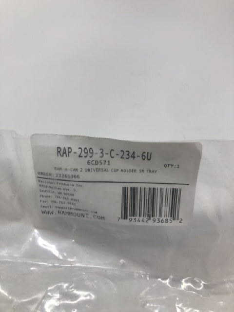 Rap-299-3-c-234-6u - -a-can 2 Universal Cup Holder Sm Tray