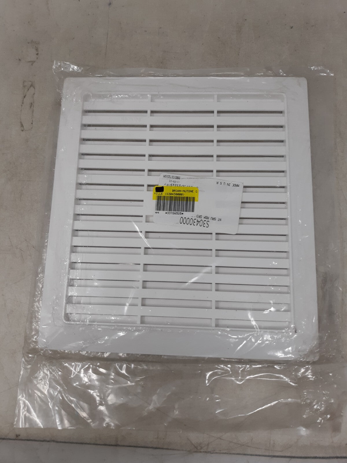 Broan S30430000 Grille For Models 686, 8870