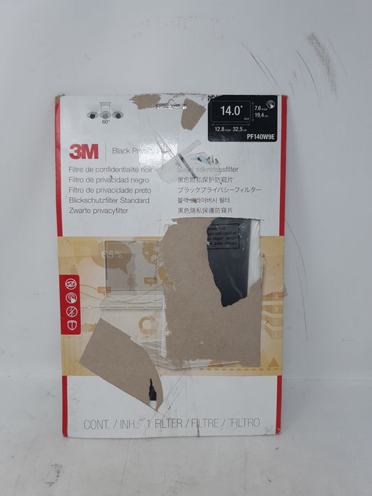 3M PF140W9E Black Privacy Filter 14.0" 16:9 Touch Compatible Screen Shield