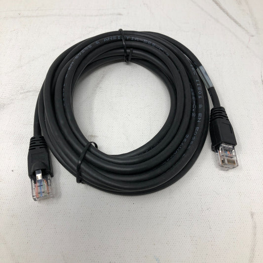 15 ft CAT5e Molded Boot Patch Cable- Black (Lot of 5)