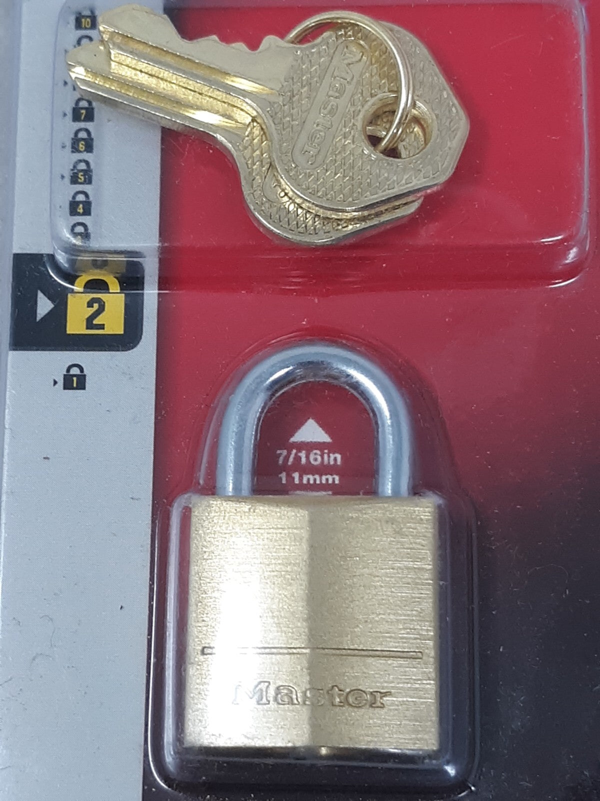 Master Lock Padlock Brass Body 120KAD