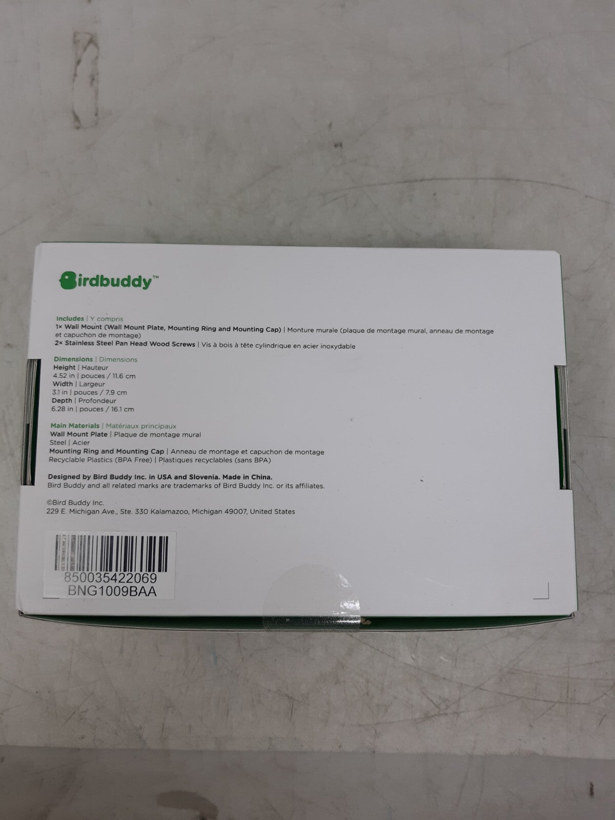 Wall Mount for Bird Buddy Smart Feeder Birdbuddy