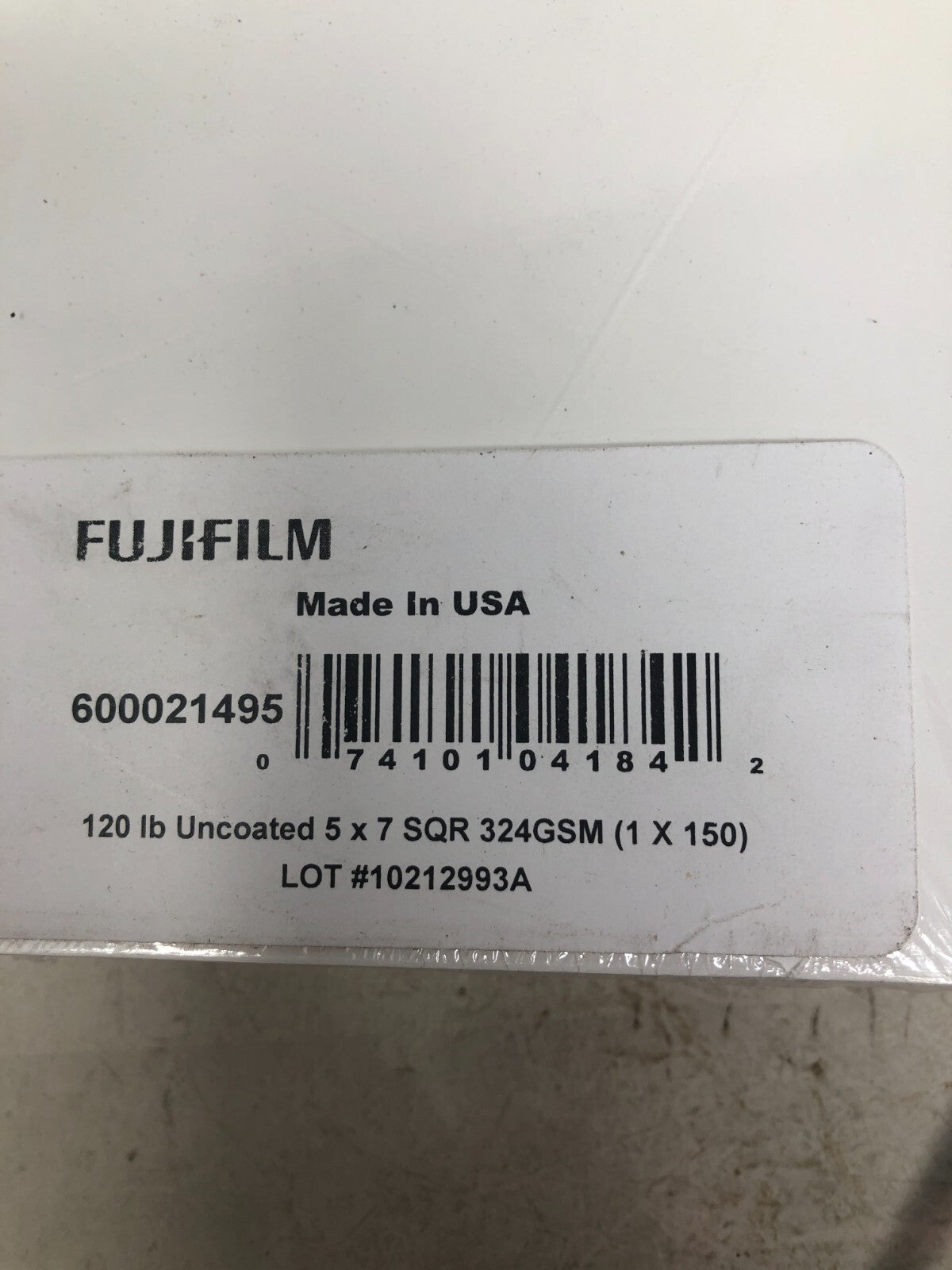 FUJIFILM Uncoated 5x7 SQR 324GSM 1x150 Scalloped Cards