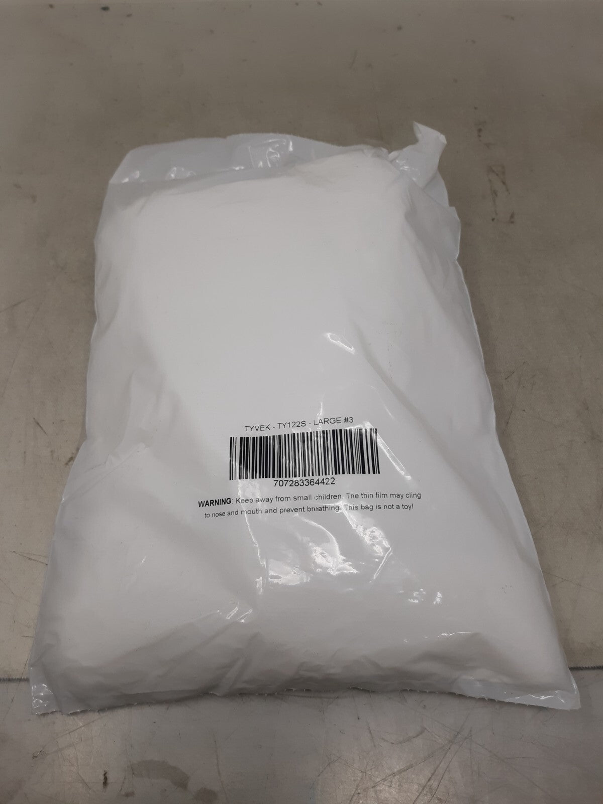 Dupont TY122S Tyvek Coverall Bunny Suit Hood and Booties Size L