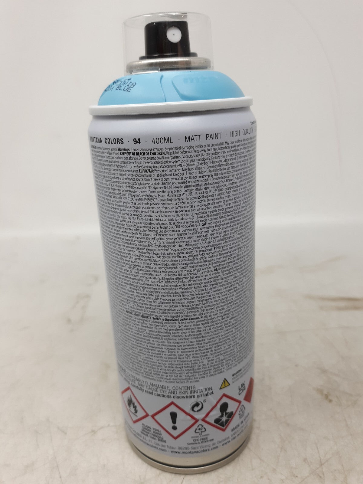 Montana Colors MTN 94 Spray Paint Rain Blue - 400ml Matte