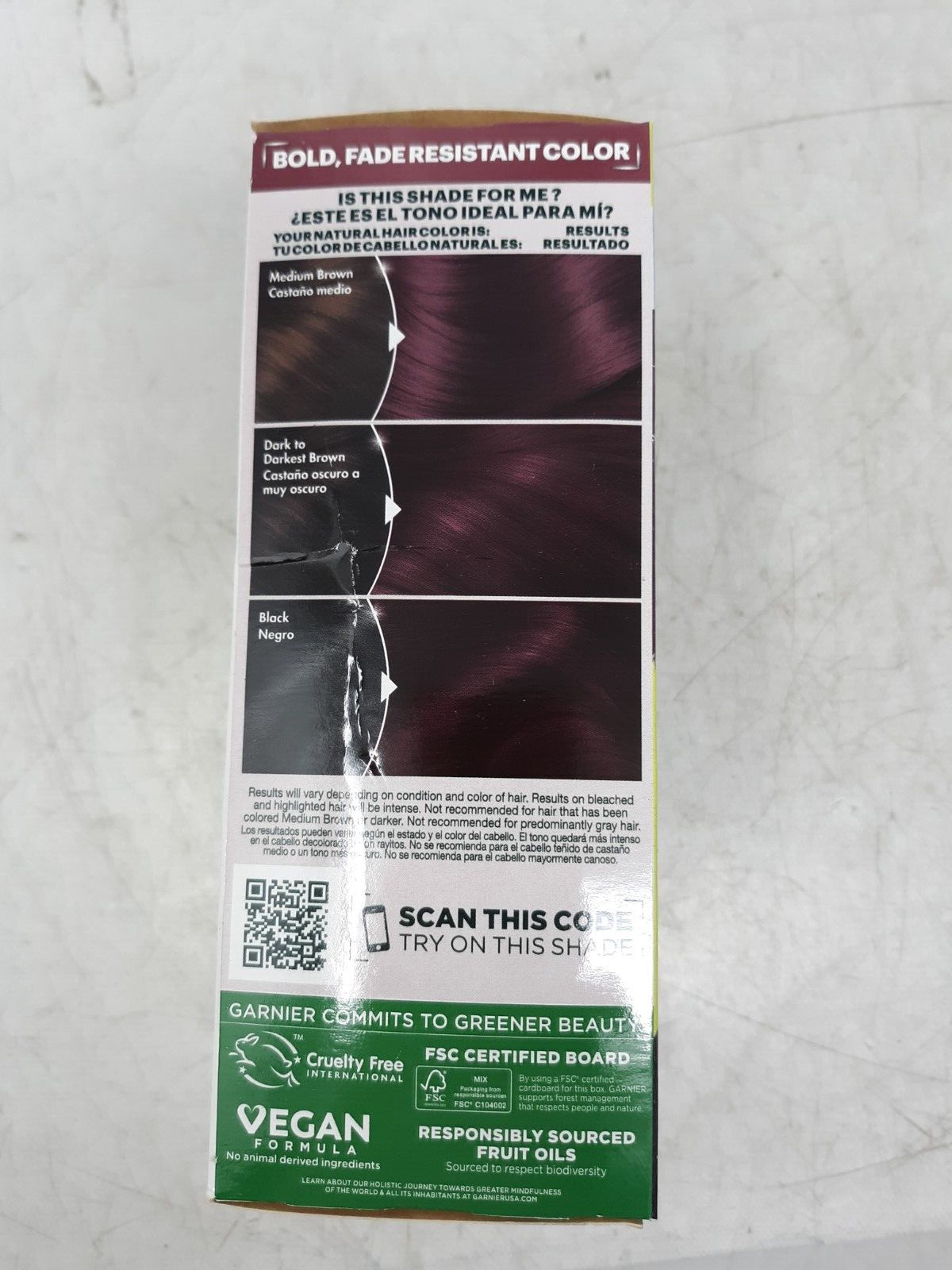 Garnier Nutrisse Ultra Color Nourishing Permanent Hair Color Cream, BR2 Dark Int