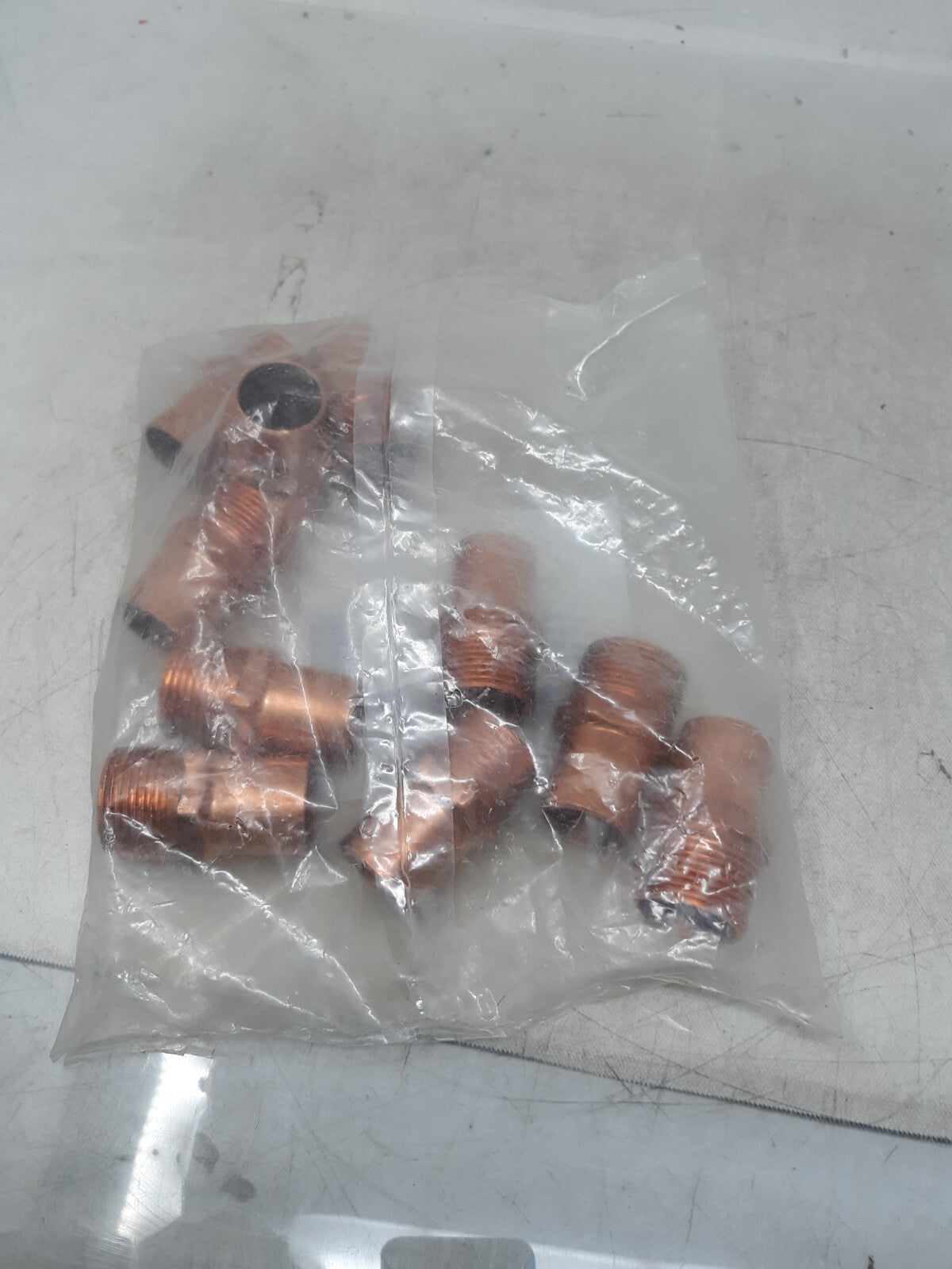 (10) Elkhart 104 Copper 1 1/2” Male Adapter Thread to Solder O.D Size 1 5/8” Lot
