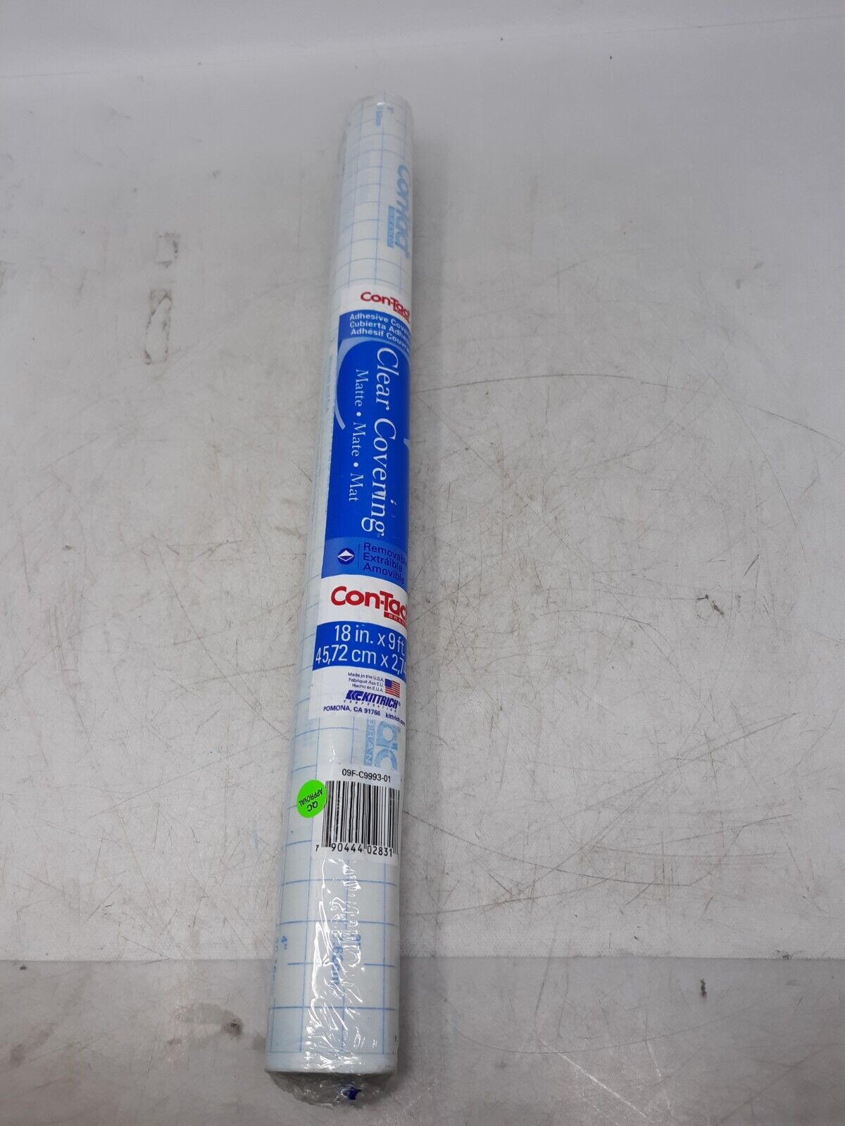 Con-Tact Brand Clear Covering Matte Adhesive Liner - 18" x 9FT