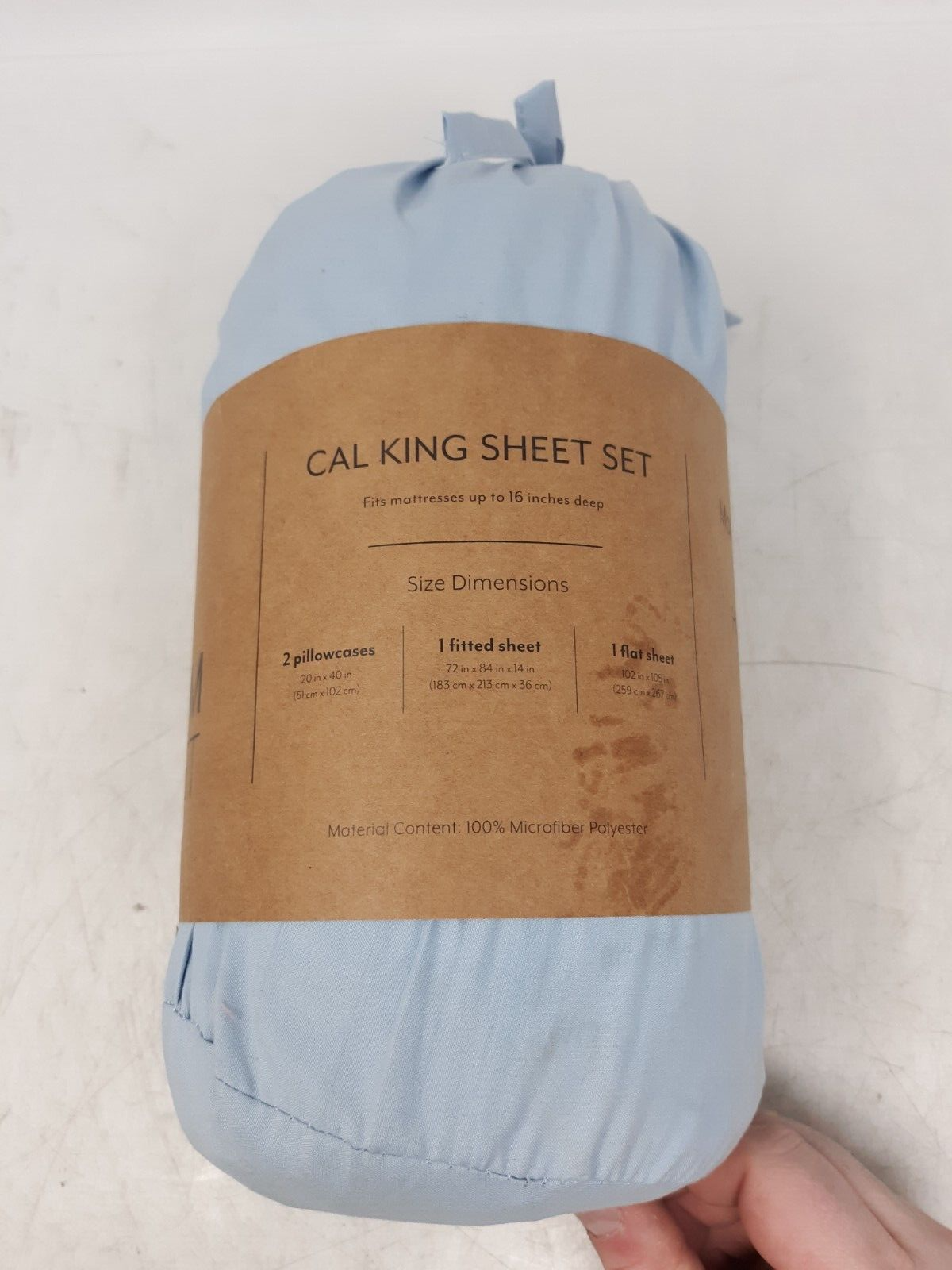 4 Piece Premium Sheet Set - Cal King - Light Blue