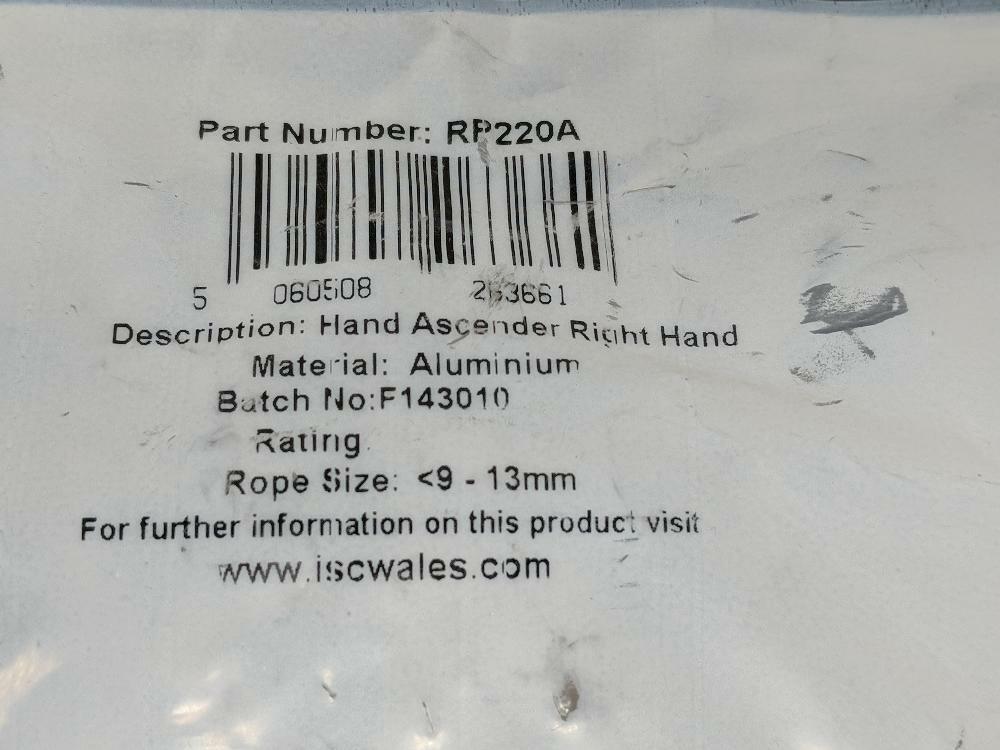 ISC Hand Ascender Right-RP220a