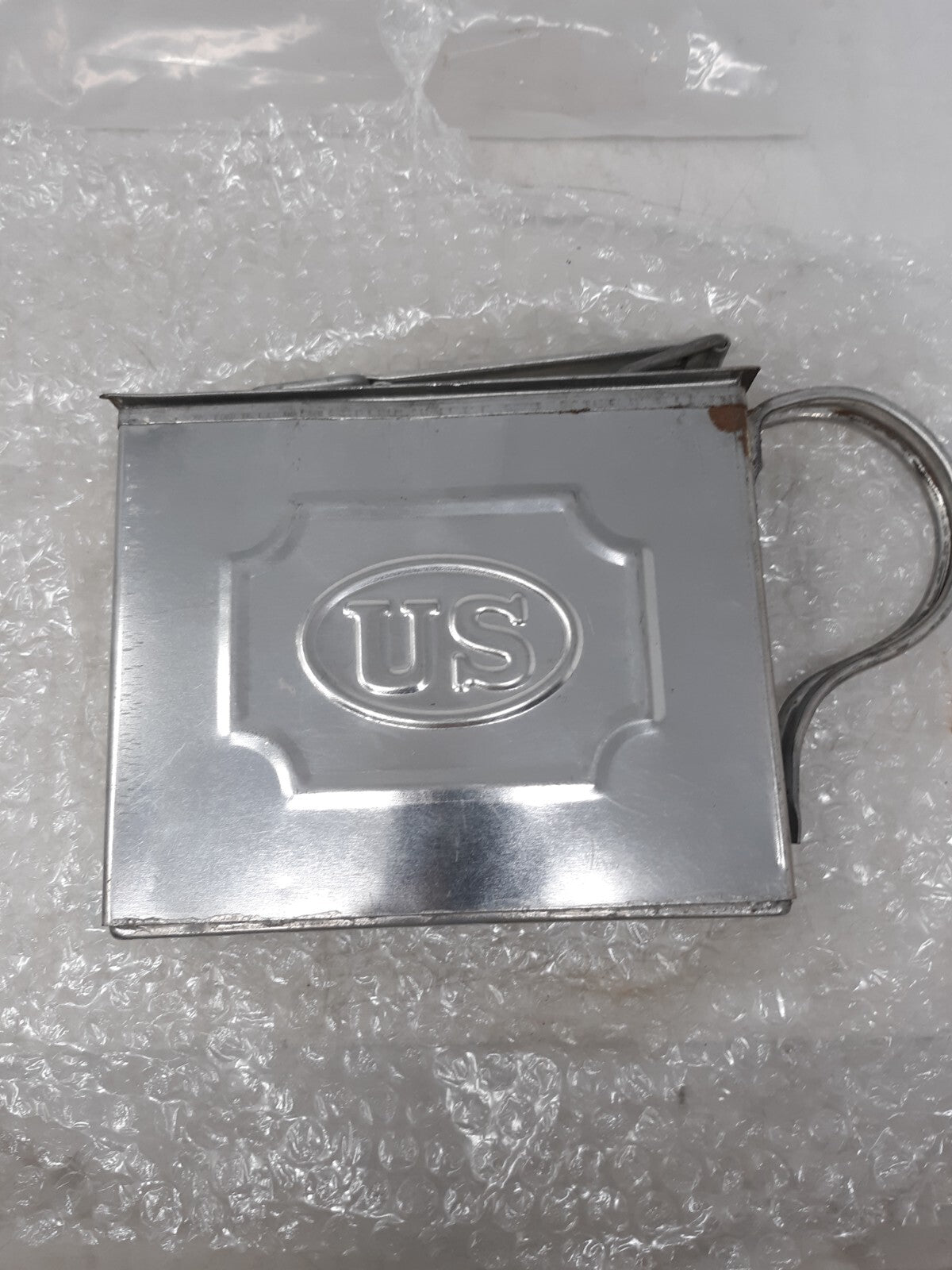 US 1872 Meat Can Reproduction Civil War Style Folding Handle Mess Kit
