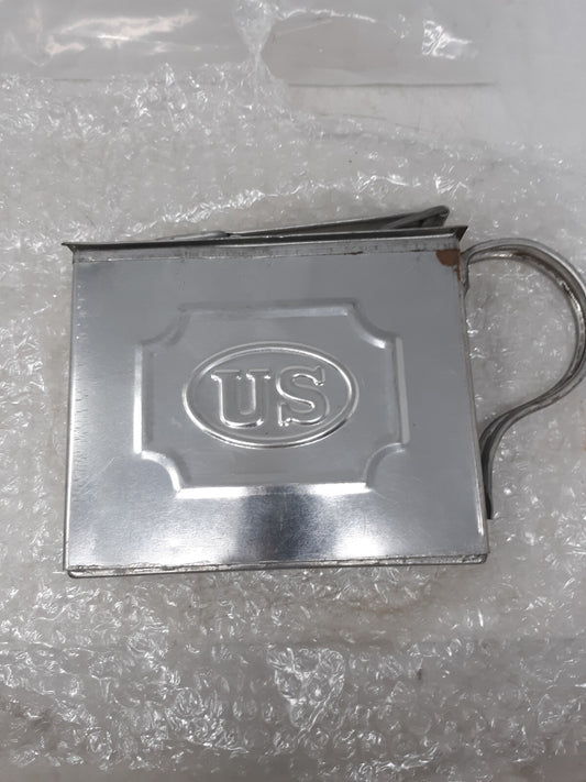 US 1872 Meat Can Reproduction Civil War Style Folding Handle Mess Kit